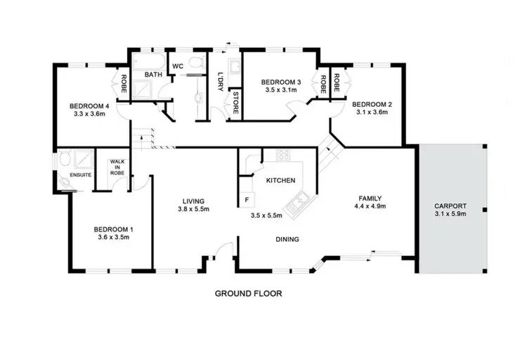 Floorplan of Homely house listing, 15 Mountain View Drive, Goonellabah NSW 2480