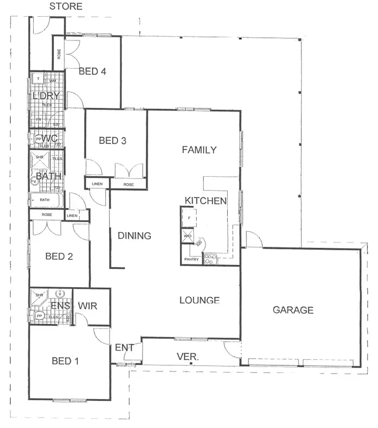Floorplan of Homely house listing, 24 Spoonbill Crescent, South Hedland WA 6722