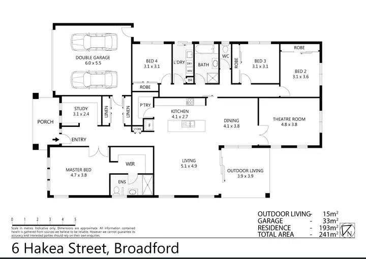 Floorplan of Homely house listing, 6 Hakea Street, Broadford VIC 3658