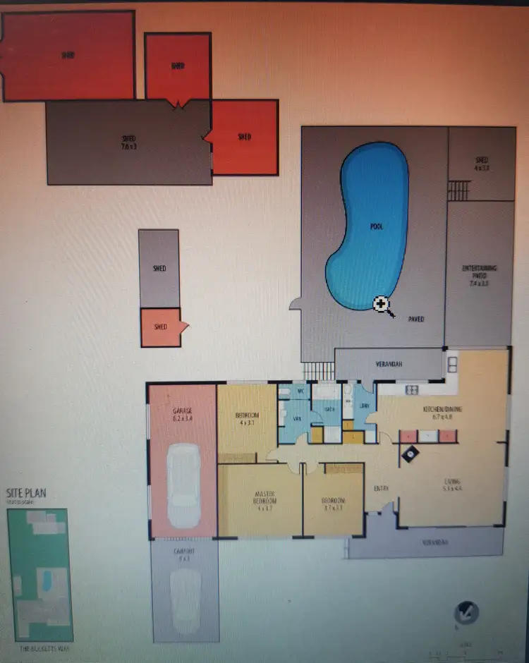 Floorplan of Homely house listing, 3772 The Bucketts Way, Krambach NSW 2429