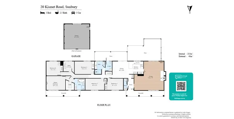 Floorplan of Homely rural property listing, 20 Kismet Road, Sunbury VIC 3429