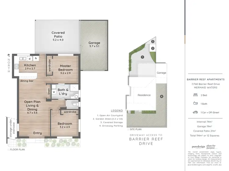 Floorplan of Homely apartment listing, 7/160 Barrier Reef Drive, Mermaid Waters QLD 4218