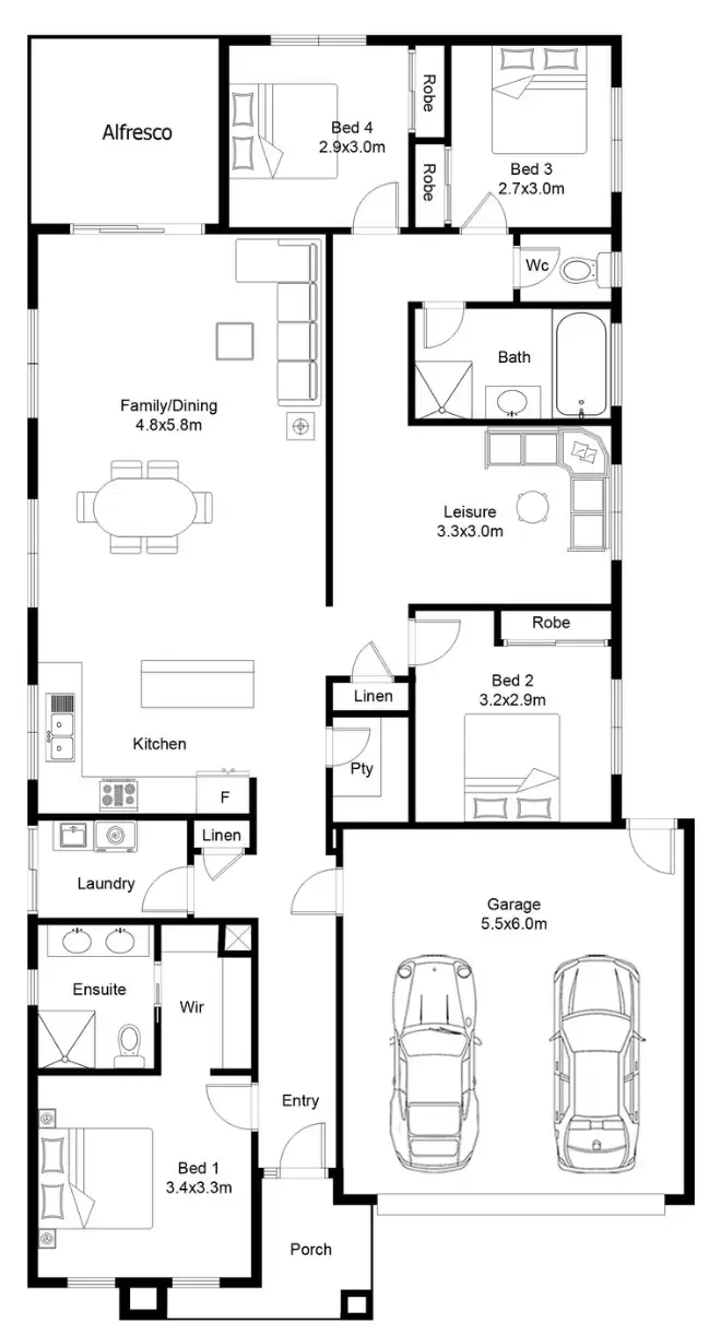 Floorplan of Homely house listing, 12 Voyager Boulevard, Tarneit VIC 3029