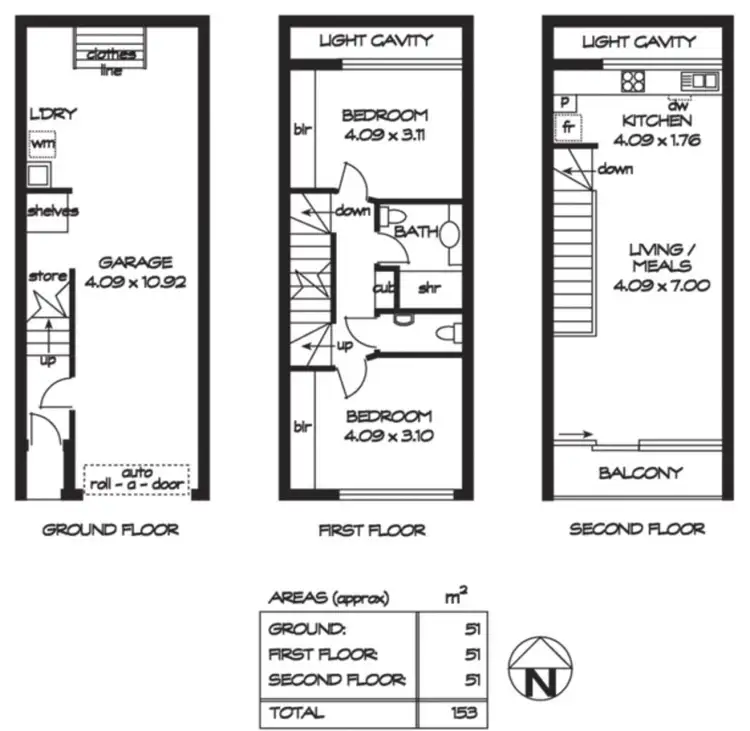 Floorplan of Homely townhouse listing, 2 Bubb Lane, Adelaide SA 5000