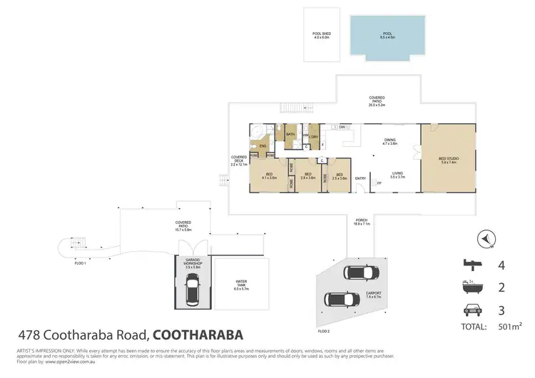 Floorplan of Homely rural property listing, 478 Cootharaba Rd, Cootharaba QLD 4565