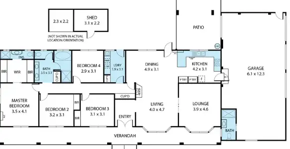 Floorplan of Homely house listing, 13 Georgian Place, Orange NSW 2800