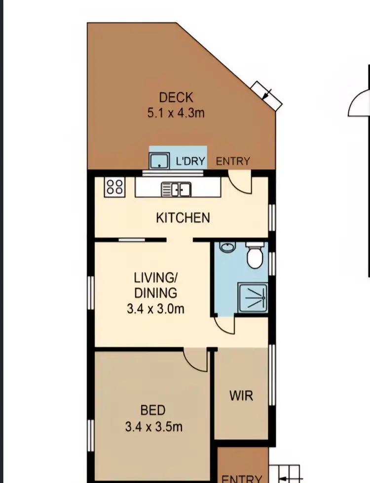 Floorplan of Homely house listing, 7B O'Connell Street, West End QLD 4101