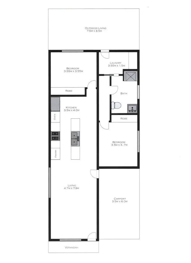 Floorplan of Homely house listing, 63, 60A Strathaird Blvd, Smithfield SA 5114