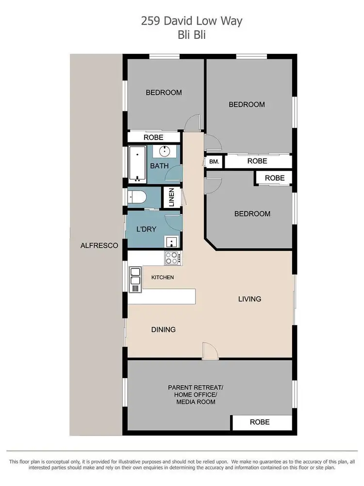Floorplan of Homely house listing, 259 David Low Way, Bli Bli QLD 4560