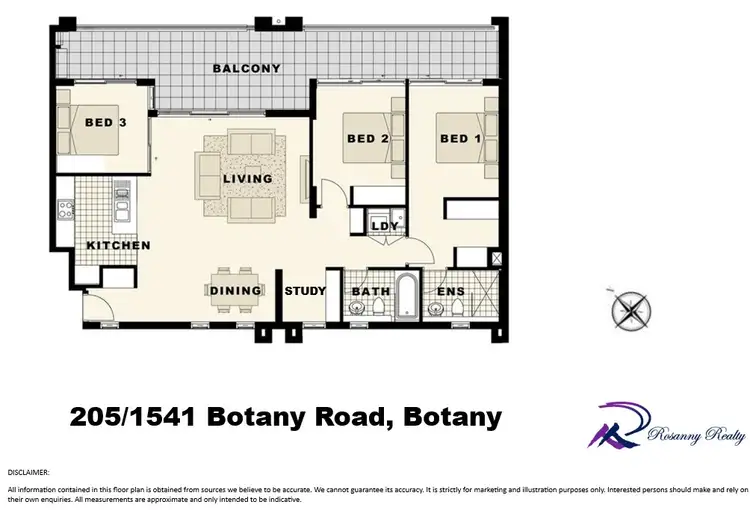 Floorplan of Homely apartment listing, 205/1541 Botany Road, Botany NSW 2019