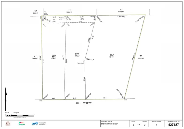 Floorplan of Homely land listing, 34A Hill Street, Kelmscott WA 6111