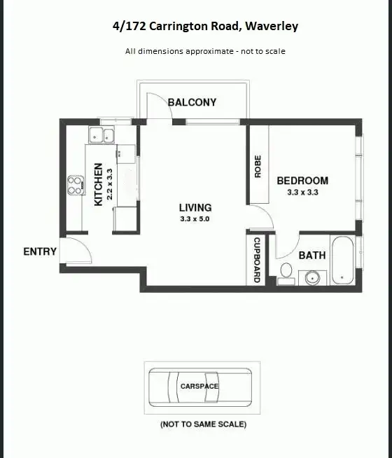 Floorplan of Homely apartment listing, 4/172 Carrington Rd, Waverley NSW 2024