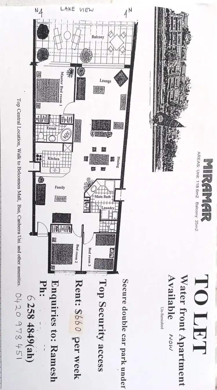 Floorplan of Homely apartment listing, 55B/9 Chandler Street, Belconnen ACT 2617