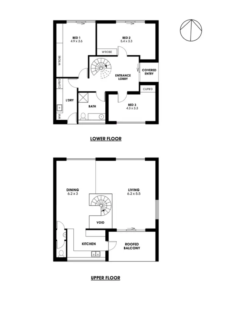Floorplan of Homely semi-detached listing, 12 Wongoola Cl, O'connor ACT 2602