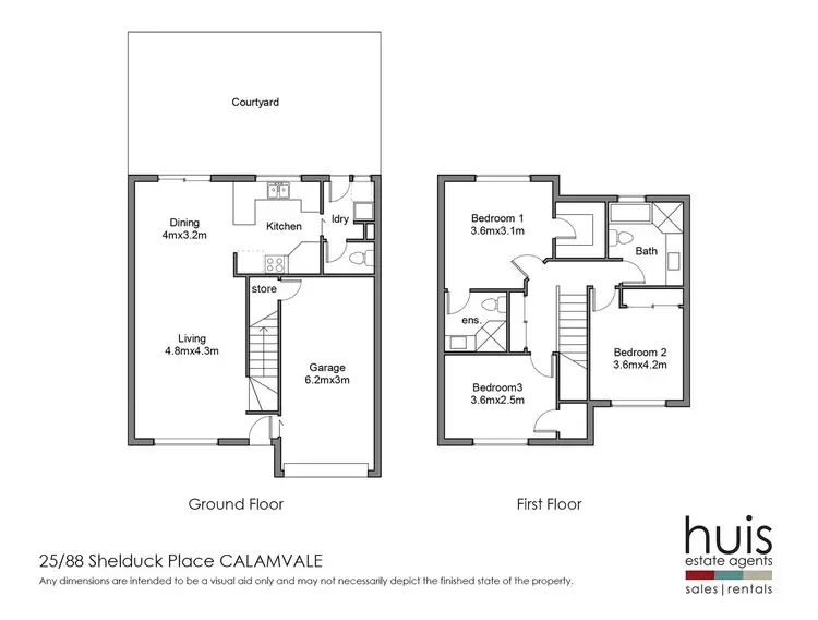 Floorplan of Homely townhouse listing, 25/88 Shelduck Place, Calamvale QLD 4116