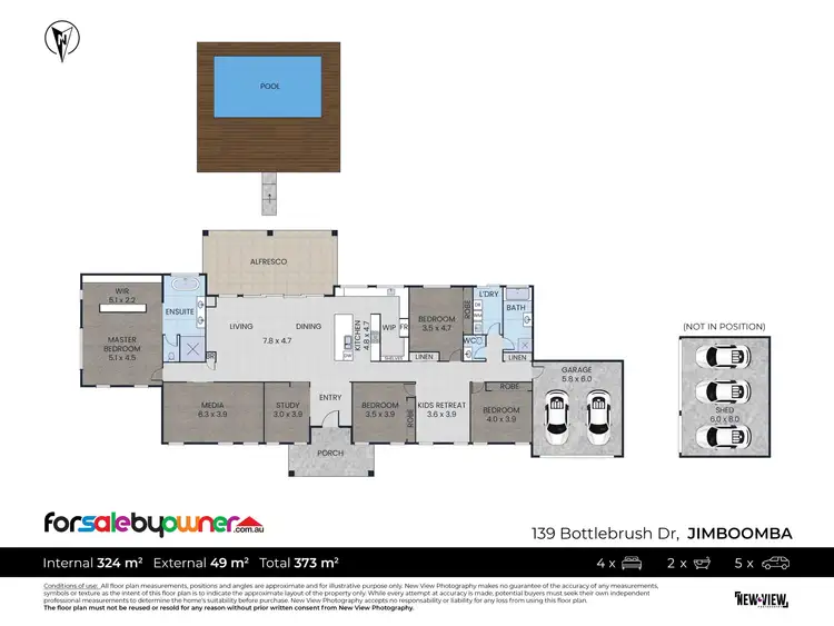 Floorplan of Homely rural property listing, 139 Bottlebrush Drive, Jimboomba QLD 4280