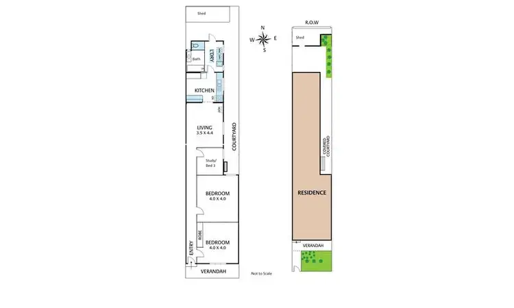 Floorplan of Homely terrace listing, 10 Linda Street, Coburg VIC 3058