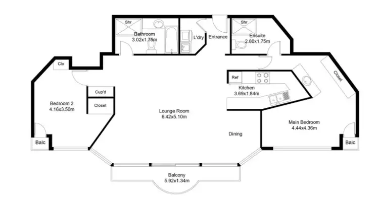Floorplan of Homely apartment listing, 5 Mitchell Street, Soldiers Point NSW 2317