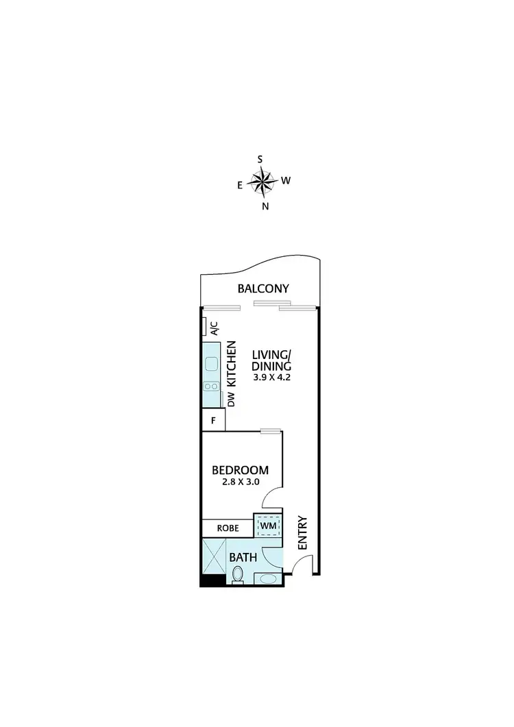 Floorplan of Homely apartment listing, 1617/ 176 Edward St, Brunswick East VIC 3057