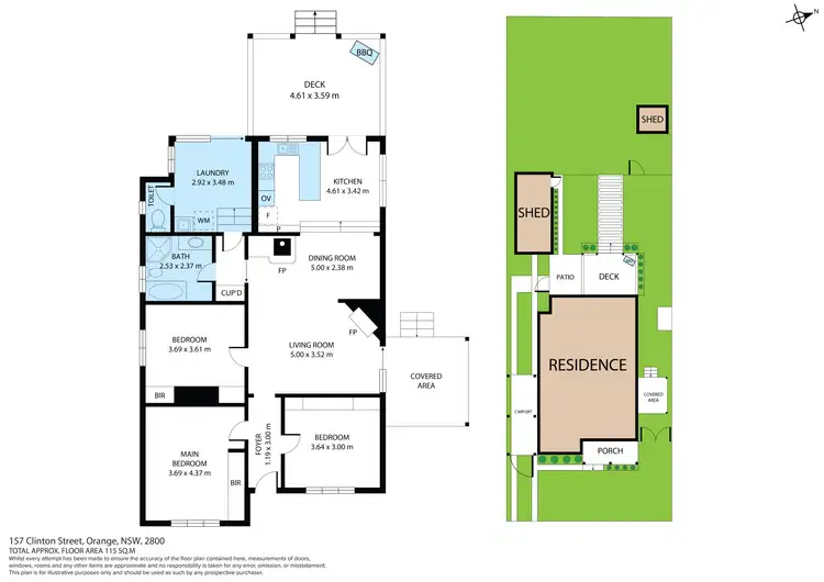 Floorplan of Homely house listing, 157 Clinton Street, Orange NSW 2800