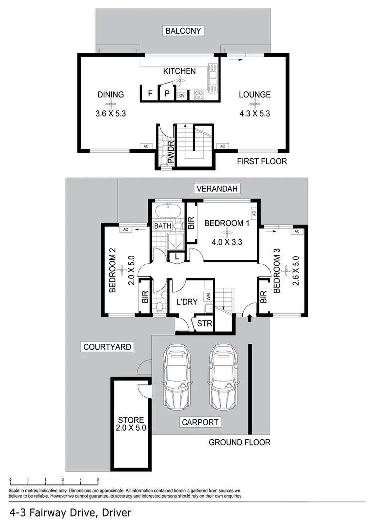 Floorplan of Homely townhouse listing, 4/3 Fairway Drive, Driver NT 830