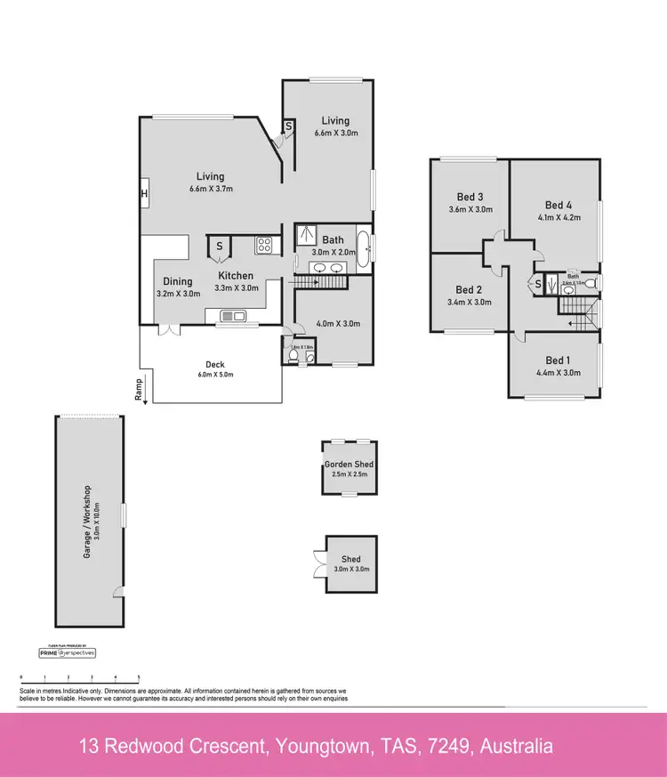 Floorplan of Homely house listing, 13 Redwood Crescent, Youngtown TAS 7249