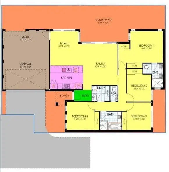 Floorplan of Homely house listing, 4/46 Kinsella Street, Joondanna WA 6060