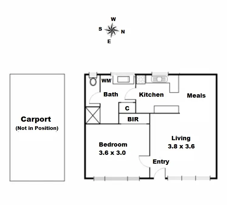 Floorplan of Homely apartment listing, 19/5 Brindisi St, Mentone VIC 3194