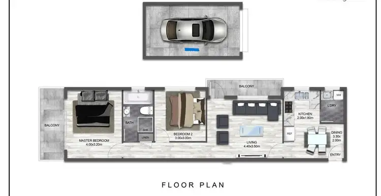 Floorplan of Homely unit listing, 11/59 Harris Street, Fairfield NSW 2165