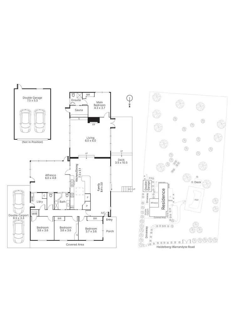 Floorplan of Homely house listing, 276-278 Heidelberg-Warrandyte Road, Warrandyte VIC 3113