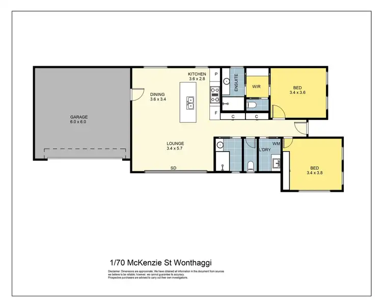 Floorplan of Homely house listing, 1/70 McKenzie Street, Wonthaggi VIC 3995