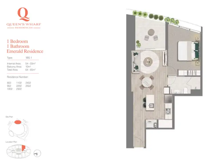 Floorplan of Homely apartment listing, 2502/8 Margaret Street, Brisbane City QLD 4000