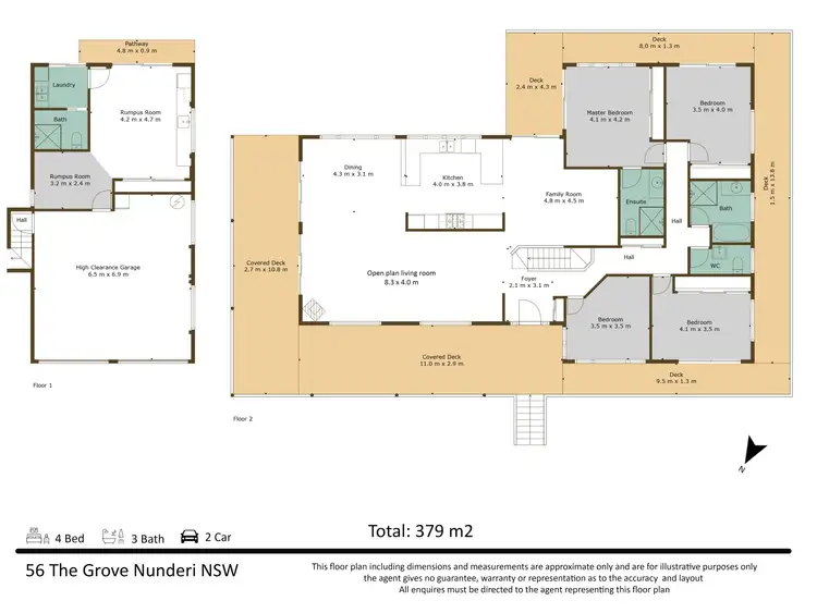 Floorplan of Homely rural property listing, 56 The Grove, Nunderi NSW 2484