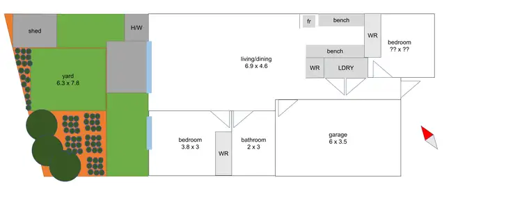 Floorplan of Homely unit listing, 2/29 Loretta Boulevard, Tarneit VIC 3029
