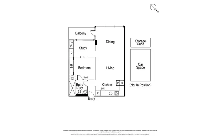 Floorplan of Homely apartment listing, 1002/2-14 Albert Road, South Melbourne VIC 3205