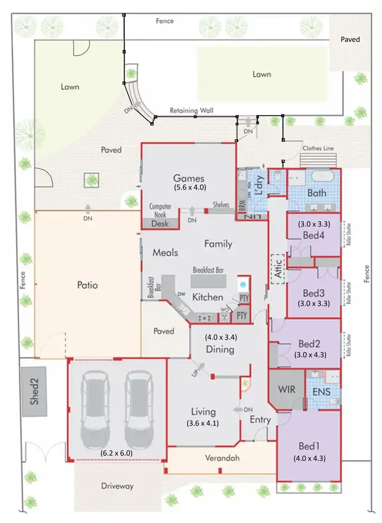 Floorplan of Homely house listing, 320 Summerlakes Parade, Ballajura WA 6066