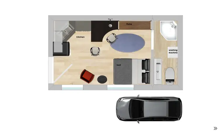 Floorplan of Homely studio listing, 2 Hillside Crescent, West Launceston TAS 7250
