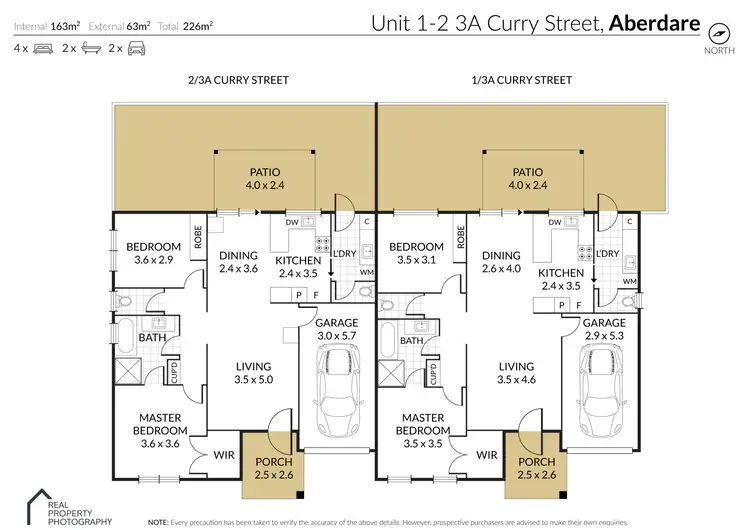 Floorplan of Homely unit listing, 1-2/3a Curry Street, Aberdare NSW 2325