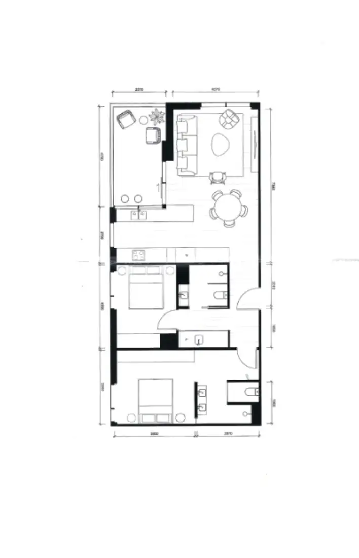 Floorplan of Homely apartment listing, 1203/27 Centenary Street, North Adelaide SA 5006