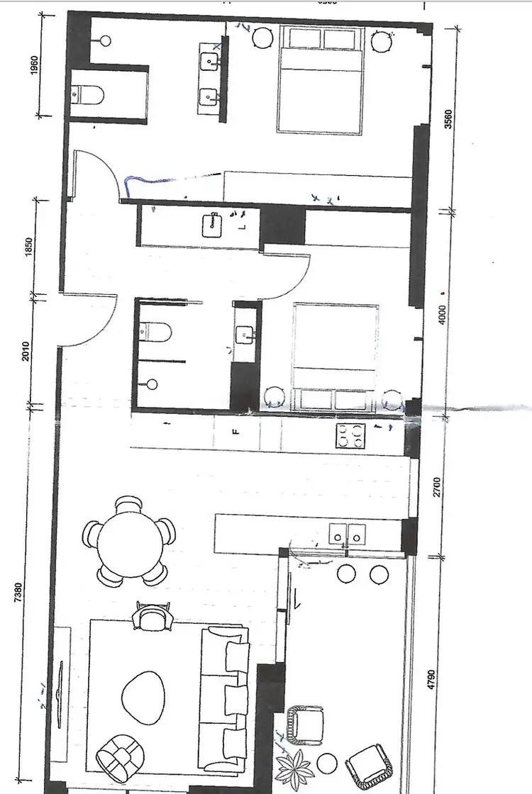 Floorplan of Homely apartment listing, 1203/27 Centenary Street, North Adelaide SA 5006