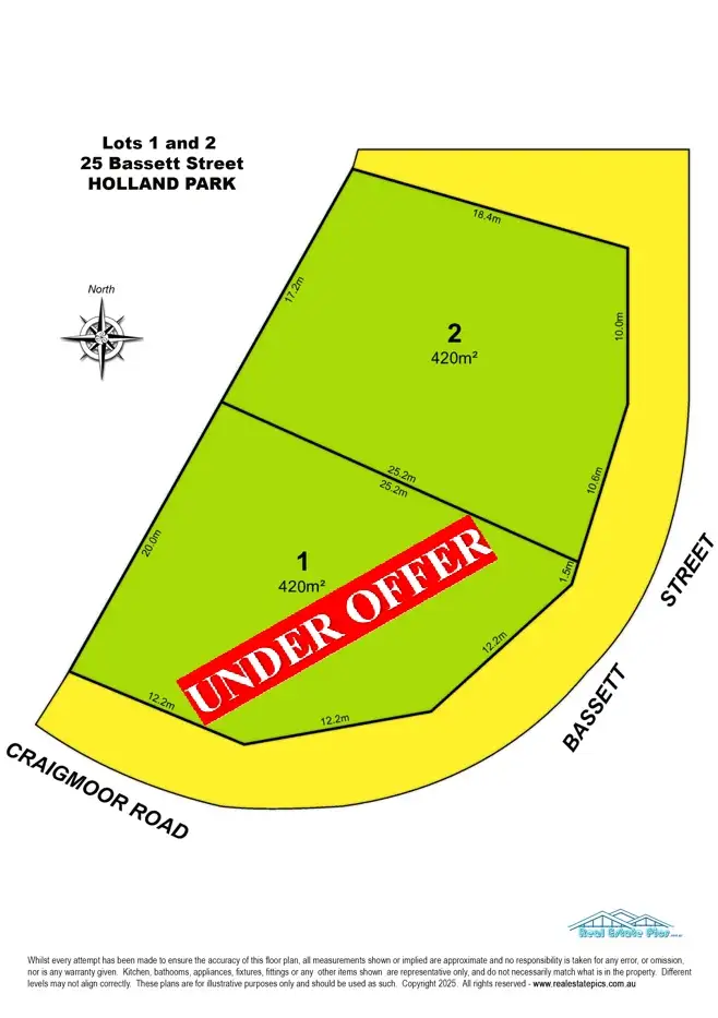 Floorplan of Homely land listing, Lot 1, 25 Bassett Street, Holland Park QLD 4121