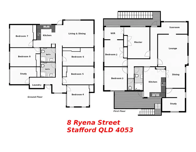 Floorplan of Homely house listing, 8 Ryena Street, Stafford QLD 4053