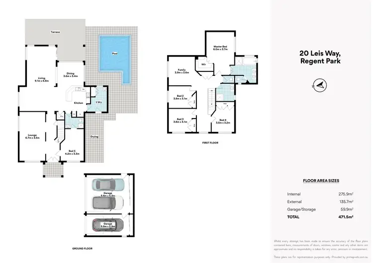 Floorplan of Homely house listing, 20 Leis Way, Regents Park QLD 4118