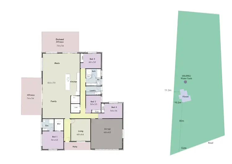 Floorplan of Homely rural property listing, 136 Long Swamp Road, Forest Reefs NSW 2798