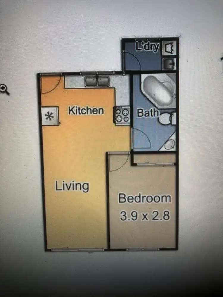 Floorplan of Homely unit listing, 2/1A FRANCIS HOLLIS DR, Tathra NSW 2550