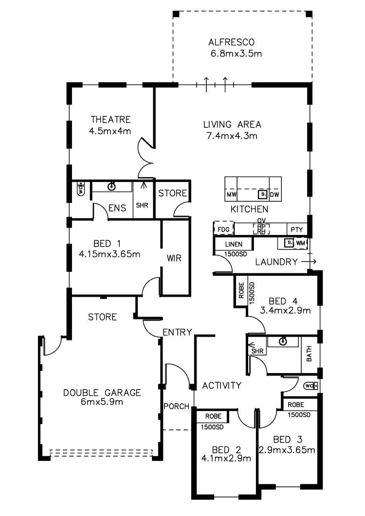Floorplan of Homely house listing, 81 Pearce Road, Australind WA 6233