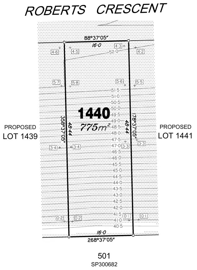 Floorplan of Homely land listing, 92 Roberts Crescent, Bellbird Park QLD 4300