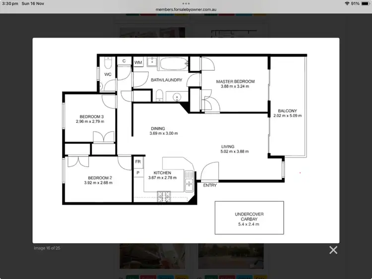 Floorplan of Homely apartment listing, Address available on request