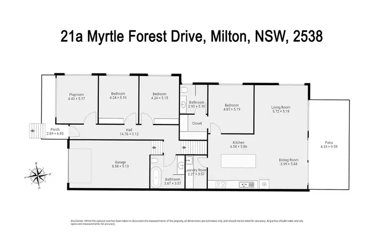 Floorplan of Homely semi-detached listing, 21A Myrtle Forest DRive, Milton NSW 2538