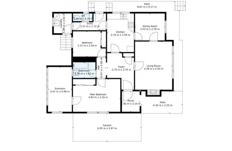 Floorplan of Homely house listing, 533 Cowper St, Albury NSW 2640